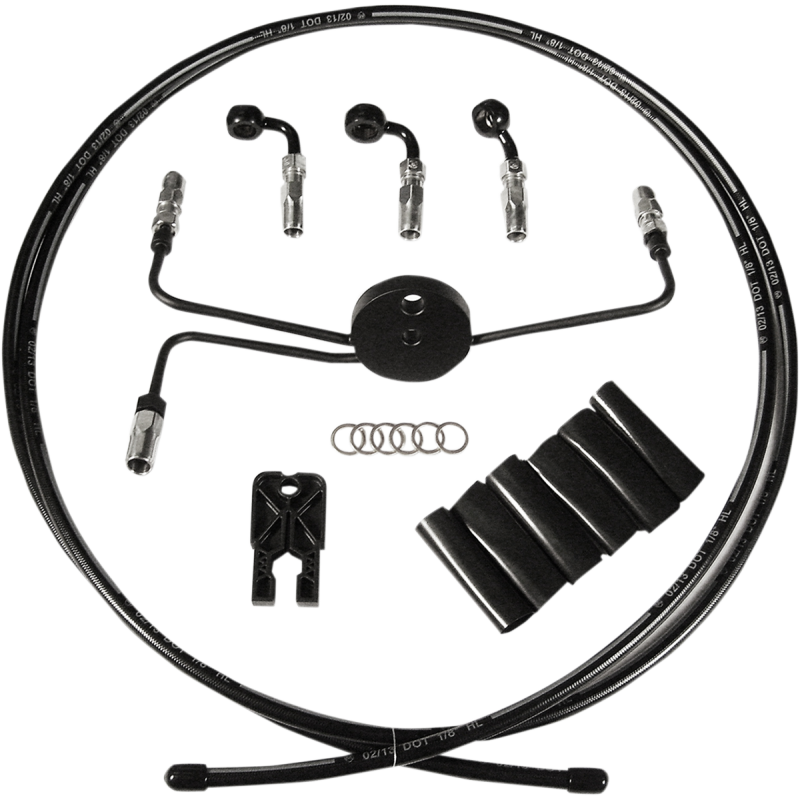 CLUTCH LINE KIT BYO BLACK Strictly VTwin