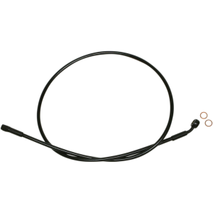 XR BLK/BLK Upper Brake Line 35, 10mm Banjo