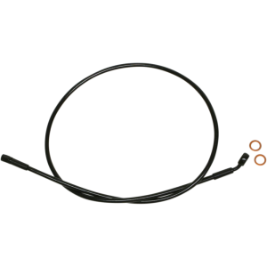 XR BLK/BLK Upper Brake Line 35, 7/16" Banjo