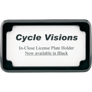 BLACK BEVELED LIC/PLATE FRAME
