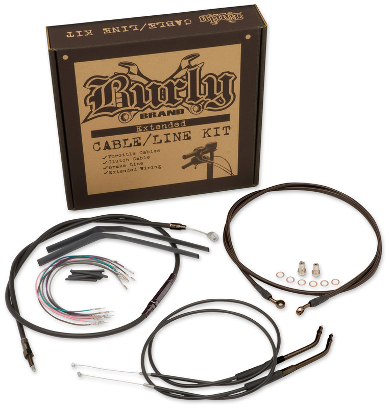 10″ T BAR CABLE KIT 0711 DYNA Strictly VTwin