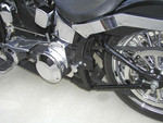84-UP SOFTAIL BLACK PASS F/PEGS (PR)