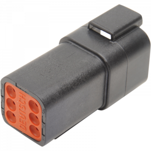 DEUTSCH BLACK 6 PIN CONNECTOR EA